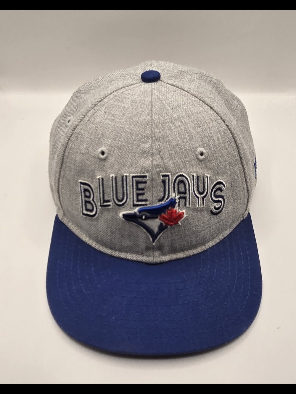 New Era Grey and Blue Blue Jays Snapback Hat
